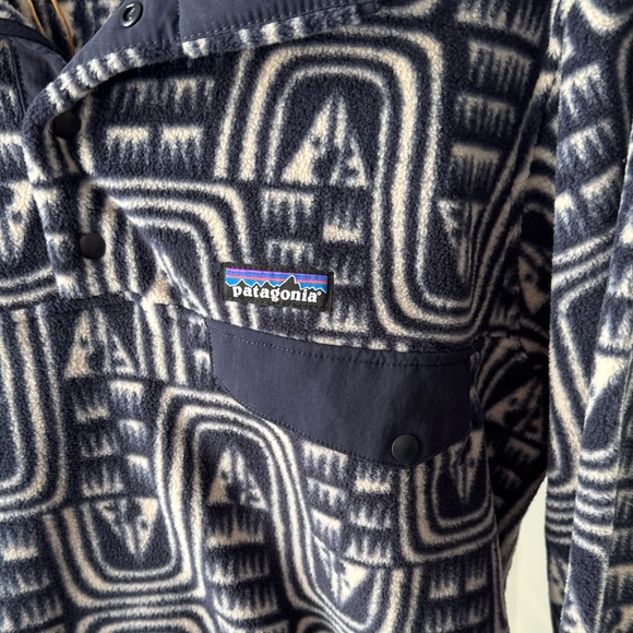 PATAGONIA Synchilla Rare Pattern | NWT | Sunken Blue | Large - Picture 3 of 11